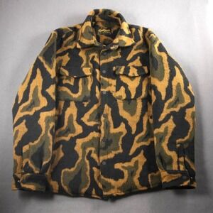 Camouflage Heavyweight Shacket Overshirt Jacket Yellow Black Maison Article L
